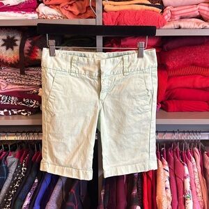 J Crew Andie 9” size 00 mint colored Bermuda shorts​